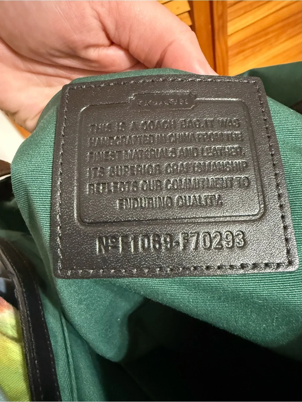Coach messenger bag